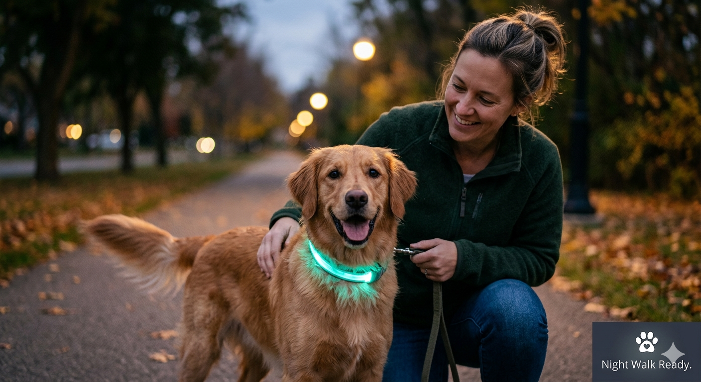 USB Rechargeable LED Pet Dog Collar