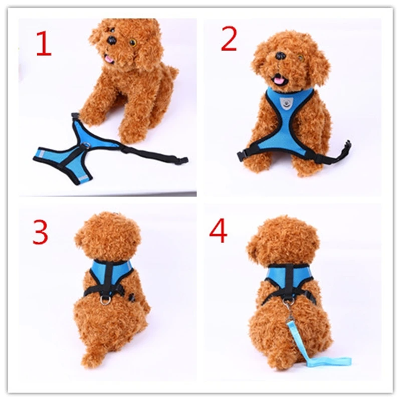 Cat Dog Pet Harness Adjustable Control Vest Dogs Reflective S M L XL